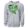 Icon Unisex Lightweight Loopback Terry Full-Zip Hooded Sweatshirt Thumbnail