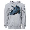 Icon Unisex Lightweight Loopback Terry Full-Zip Hooded Sweatshirt Thumbnail