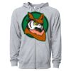 Icon Unisex Lightweight Loopback Terry Full-Zip Hooded Sweatshirt Thumbnail