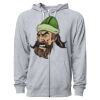 Icon Unisex Lightweight Loopback Terry Full-Zip Hooded Sweatshirt Thumbnail