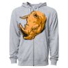 Icon Unisex Lightweight Loopback Terry Full-Zip Hooded Sweatshirt Thumbnail
