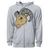 Icon Unisex Lightweight Loopback Terry Full-Zip Hooded Sweatshirt Thumbnail