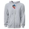 Icon Unisex Lightweight Loopback Terry Full-Zip Hooded Sweatshirt Thumbnail