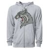 Icon Unisex Lightweight Loopback Terry Full-Zip Hooded Sweatshirt Thumbnail