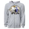 Icon Unisex Lightweight Loopback Terry Full-Zip Hooded Sweatshirt Thumbnail