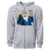 Icon Unisex Lightweight Loopback Terry Full-Zip Hooded Sweatshirt Thumbnail