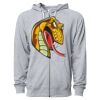 Icon Unisex Lightweight Loopback Terry Full-Zip Hooded Sweatshirt Thumbnail