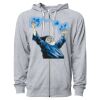 Icon Unisex Lightweight Loopback Terry Full-Zip Hooded Sweatshirt Thumbnail