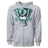 Icon Unisex Lightweight Loopback Terry Full-Zip Hooded Sweatshirt Thumbnail