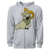 Icon Unisex Lightweight Loopback Terry Full-Zip Hooded Sweatshirt Thumbnail