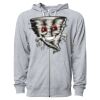 Icon Unisex Lightweight Loopback Terry Full-Zip Hooded Sweatshirt Thumbnail