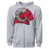 Icon Unisex Lightweight Loopback Terry Full-Zip Hooded Sweatshirt Thumbnail