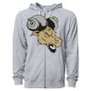 Icon Unisex Lightweight Loopback Terry Full-Zip Hooded Sweatshirt Thumbnail