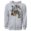 Icon Unisex Lightweight Loopback Terry Full-Zip Hooded Sweatshirt Thumbnail