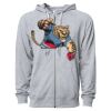 Icon Unisex Lightweight Loopback Terry Full-Zip Hooded Sweatshirt Thumbnail