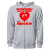 Icon Unisex Lightweight Loopback Terry Full-Zip Hooded Sweatshirt Thumbnail