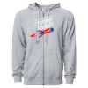 Icon Unisex Lightweight Loopback Terry Full-Zip Hooded Sweatshirt Thumbnail