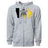 Icon Unisex Lightweight Loopback Terry Full-Zip Hooded Sweatshirt Thumbnail