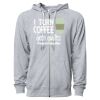 Icon Unisex Lightweight Loopback Terry Full-Zip Hooded Sweatshirt Thumbnail