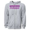 Icon Unisex Lightweight Loopback Terry Full-Zip Hooded Sweatshirt Thumbnail