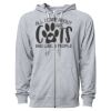 Icon Unisex Lightweight Loopback Terry Full-Zip Hooded Sweatshirt Thumbnail