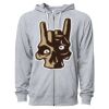 Icon Unisex Lightweight Loopback Terry Full-Zip Hooded Sweatshirt Thumbnail