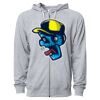 Icon Unisex Lightweight Loopback Terry Full-Zip Hooded Sweatshirt Thumbnail