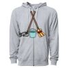 Icon Unisex Lightweight Loopback Terry Full-Zip Hooded Sweatshirt Thumbnail