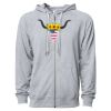 Icon Unisex Lightweight Loopback Terry Full-Zip Hooded Sweatshirt Thumbnail