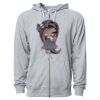 Icon Unisex Lightweight Loopback Terry Full-Zip Hooded Sweatshirt Thumbnail