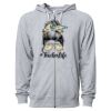 Icon Unisex Lightweight Loopback Terry Full-Zip Hooded Sweatshirt Thumbnail