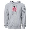 Icon Unisex Lightweight Loopback Terry Full-Zip Hooded Sweatshirt Thumbnail