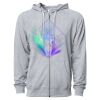 Icon Unisex Lightweight Loopback Terry Full-Zip Hooded Sweatshirt Thumbnail