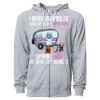 Icon Unisex Lightweight Loopback Terry Full-Zip Hooded Sweatshirt Thumbnail
