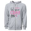 Icon Unisex Lightweight Loopback Terry Full-Zip Hooded Sweatshirt Thumbnail