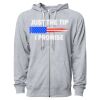 Icon Unisex Lightweight Loopback Terry Full-Zip Hooded Sweatshirt Thumbnail
