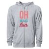 Icon Unisex Lightweight Loopback Terry Full-Zip Hooded Sweatshirt Thumbnail