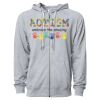 Icon Unisex Lightweight Loopback Terry Full-Zip Hooded Sweatshirt Thumbnail