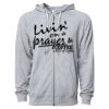 Icon Unisex Lightweight Loopback Terry Full-Zip Hooded Sweatshirt Thumbnail