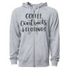 Icon Unisex Lightweight Loopback Terry Full-Zip Hooded Sweatshirt Thumbnail