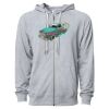Icon Unisex Lightweight Loopback Terry Full-Zip Hooded Sweatshirt Thumbnail