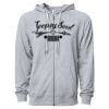 Icon Unisex Lightweight Loopback Terry Full-Zip Hooded Sweatshirt Thumbnail