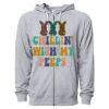 Icon Unisex Lightweight Loopback Terry Full-Zip Hooded Sweatshirt Thumbnail