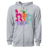 Icon Unisex Lightweight Loopback Terry Full-Zip Hooded Sweatshirt Thumbnail
