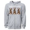 Icon Unisex Lightweight Loopback Terry Full-Zip Hooded Sweatshirt Thumbnail