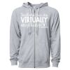 Icon Unisex Lightweight Loopback Terry Full-Zip Hooded Sweatshirt Thumbnail
