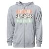Icon Unisex Lightweight Loopback Terry Full-Zip Hooded Sweatshirt Thumbnail