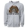 Icon Unisex Lightweight Loopback Terry Full-Zip Hooded Sweatshirt Thumbnail
