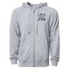 Icon Unisex Lightweight Loopback Terry Full-Zip Hooded Sweatshirt Thumbnail