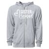Icon Unisex Lightweight Loopback Terry Full-Zip Hooded Sweatshirt Thumbnail